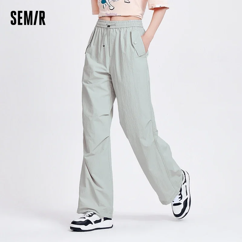 Semir Casual Pants Women Textured Wide Leg Pants 2024 New Summer Elastic Waist Parachute Pants High Street
Semir Casual Pants Women Textured Wide Leg Pants 2024 New Summer Elastic Waist Parachute Pants High Street