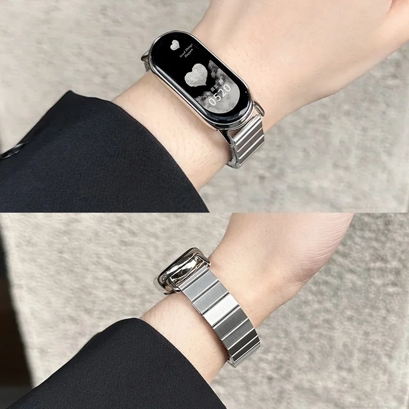Stainless steel Strap for Xiaomi Mi Band 8 9 Metal Wristband Miband 9 Smartwatch Replacement Bracelet for Redmi Watch 5/4 Straps
Stainless steel Strap for Xiaomi Mi Band 8 9 Metal Wristband Miband 9 Smartwatch Replacement Bracelet for Redmi Watch 5/4 Straps