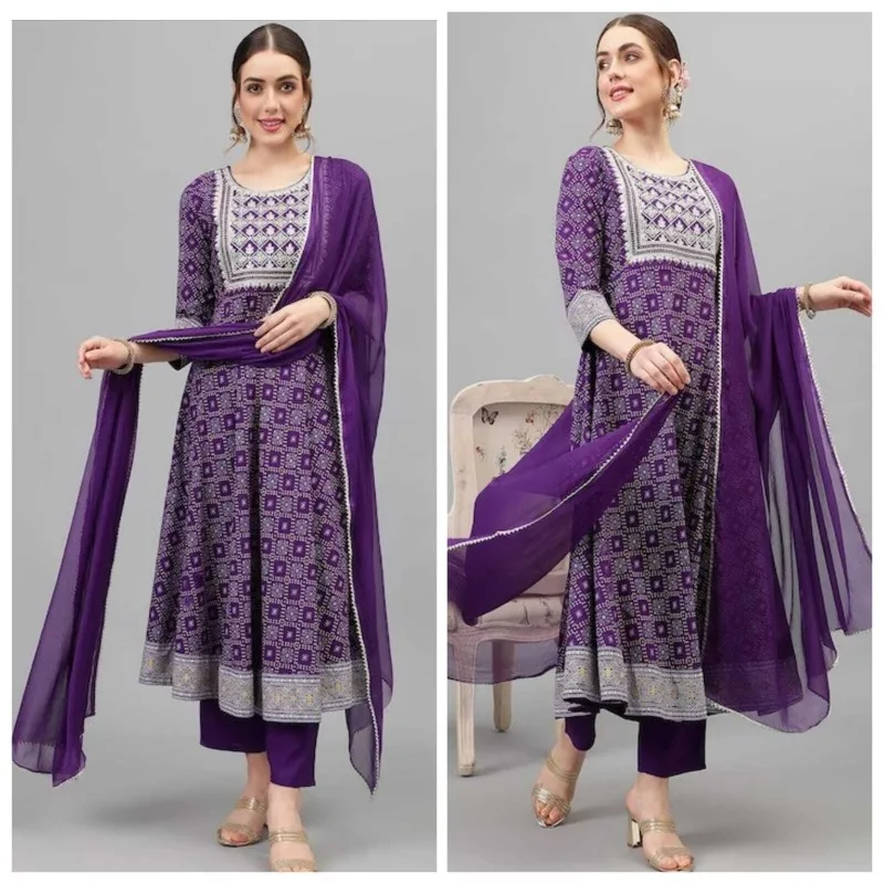 Свадьба День рождения Partywear индийские женщины Anarkali длинная вышивка набор сальвар
Свадьба День рождения Partywear индийские женщины Anarkali длинная вышивка набор сальвар
