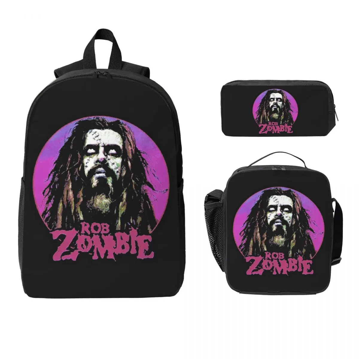 Vintage Rob Zombie Band Art Backpack Boys Girls BookBag School Bag Laptop Shoulder Bags 3ps Insulated Lunch Bag Pencil Case
Vintage Rob Zombie Band Art Backpack Boys Girls BookBag School Bag Laptop Shoulder Bags 3ps Insulated Lunch Bag Pencil Case