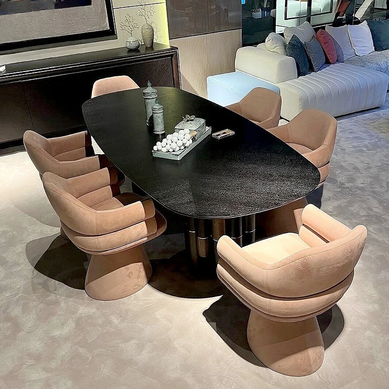 Light luxury high-end creative solid wood dining chair villa discussion area designer senior armchair cream style custom
Light luxury high-end creative solid wood dining chair villa discussion area designer senior armchair cream style custom