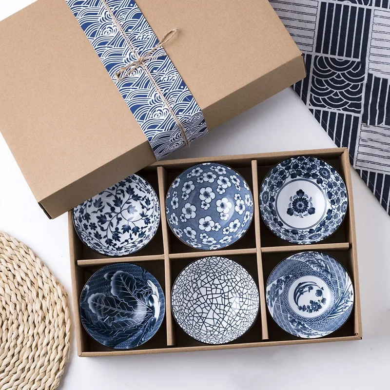 4.5 Inch Bowl, Creative Blue and White Porcelain, Ceramic Rice Bowl Set, Kitchen Tableware, Appetizer and Dessert Bowl, Gift Box
4.5 Inch Bowl, Creative Blue and White Porcelain, Ceramic Rice Bowl Set, Kitchen Tableware, Appetizer and Dessert Bowl, Gift Box
