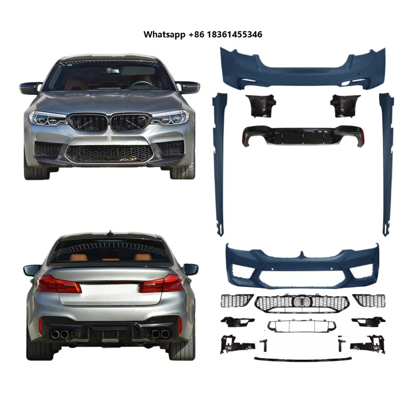 For 5-Series G30 2017-2020 Upgrade to F90 M5 2019 Style, Front Rear Bumper and Rear Diffuser Included High Quality Auto Body Kit
For 5-Series G30 2017-2020 Upgrade to F90 M5 2019 Style, Front Rear Bumper and Rear Diffuser Included High Quality Auto Body Kit