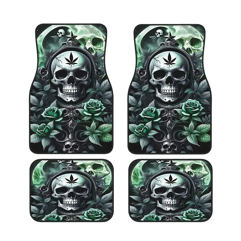 Car Floor Mats4pcs Green Skull Logo Pattern Printing - High End Comfortable Car Floor Mats, Stylish And Durable Car Accessories,
Car Floor Mats4pcs Green Skull Logo Pattern Printing - High End Comfortable Car Floor Mats, Stylish And Durable Car Accessories,