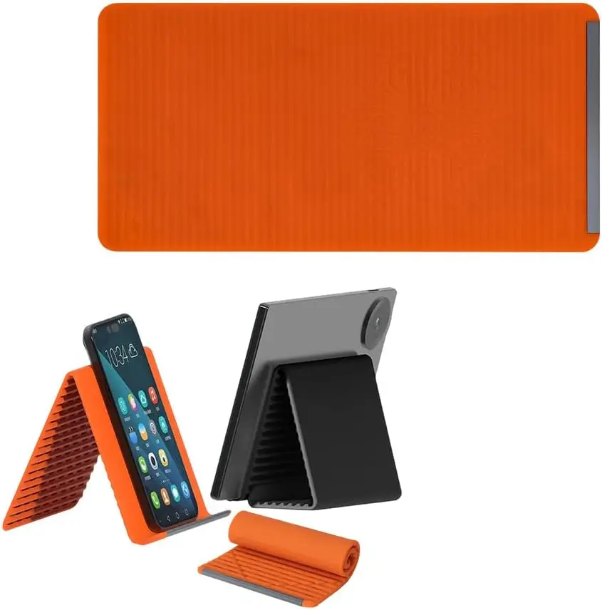 2026 New Foldable Silicone Aluminum Phone Stand, Bendable Rollable Holder for Home, Portable Multi-Angle Stand (Orange)
2026 New Foldable Silicone Aluminum Phone Stand, Bendable Rollable Holder for Home, Portable Multi-Angle Stand (Orange)