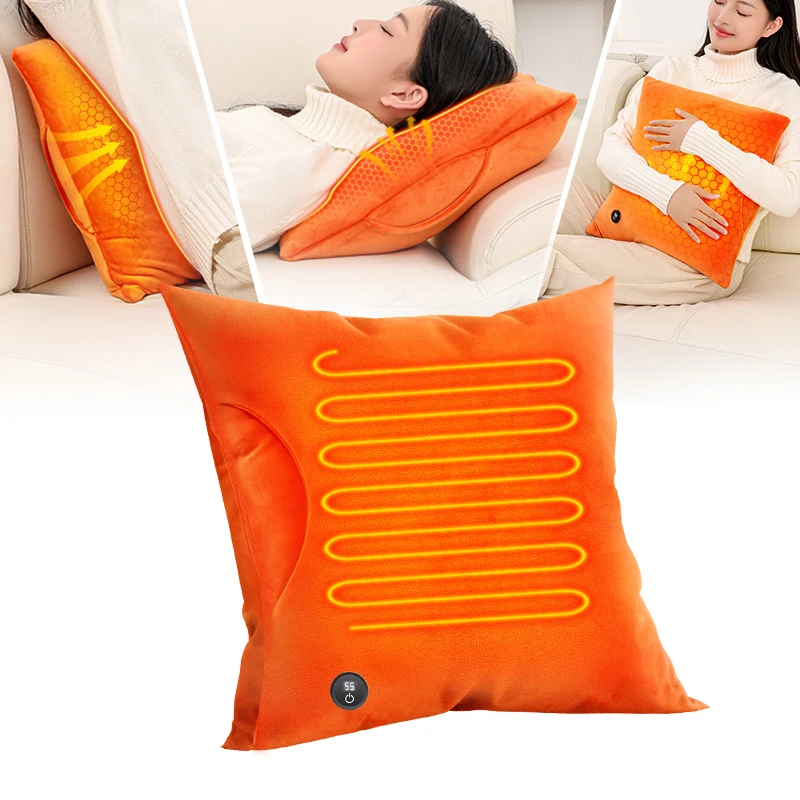 USB and Battery-Powered Hand Warmer Pillow with 3 Heating Settings for Office Chair Lumbar Support in Household Use
USB and Battery-Powered Hand Warmer Pillow with 3 Heating Settings for Office Chair Lumbar Support in Household Use