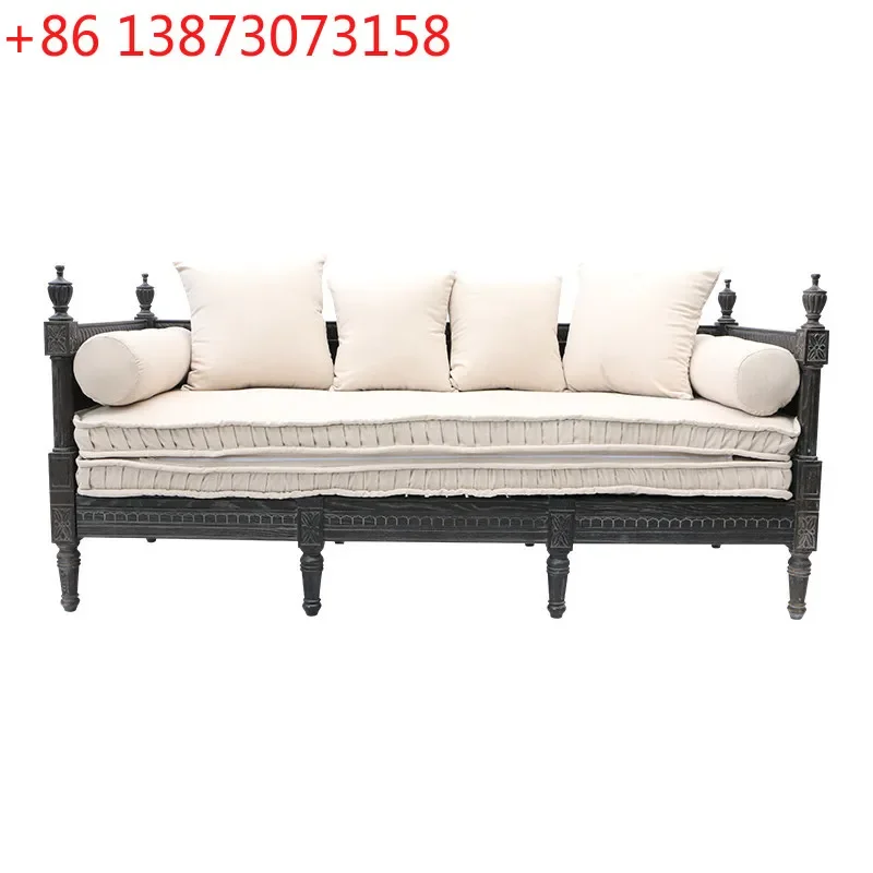 American country retro old storage solid wood sofa bed French high-end export oak pull-out sofa
American country retro old storage solid wood sofa bed French high-end export oak pull-out sofa