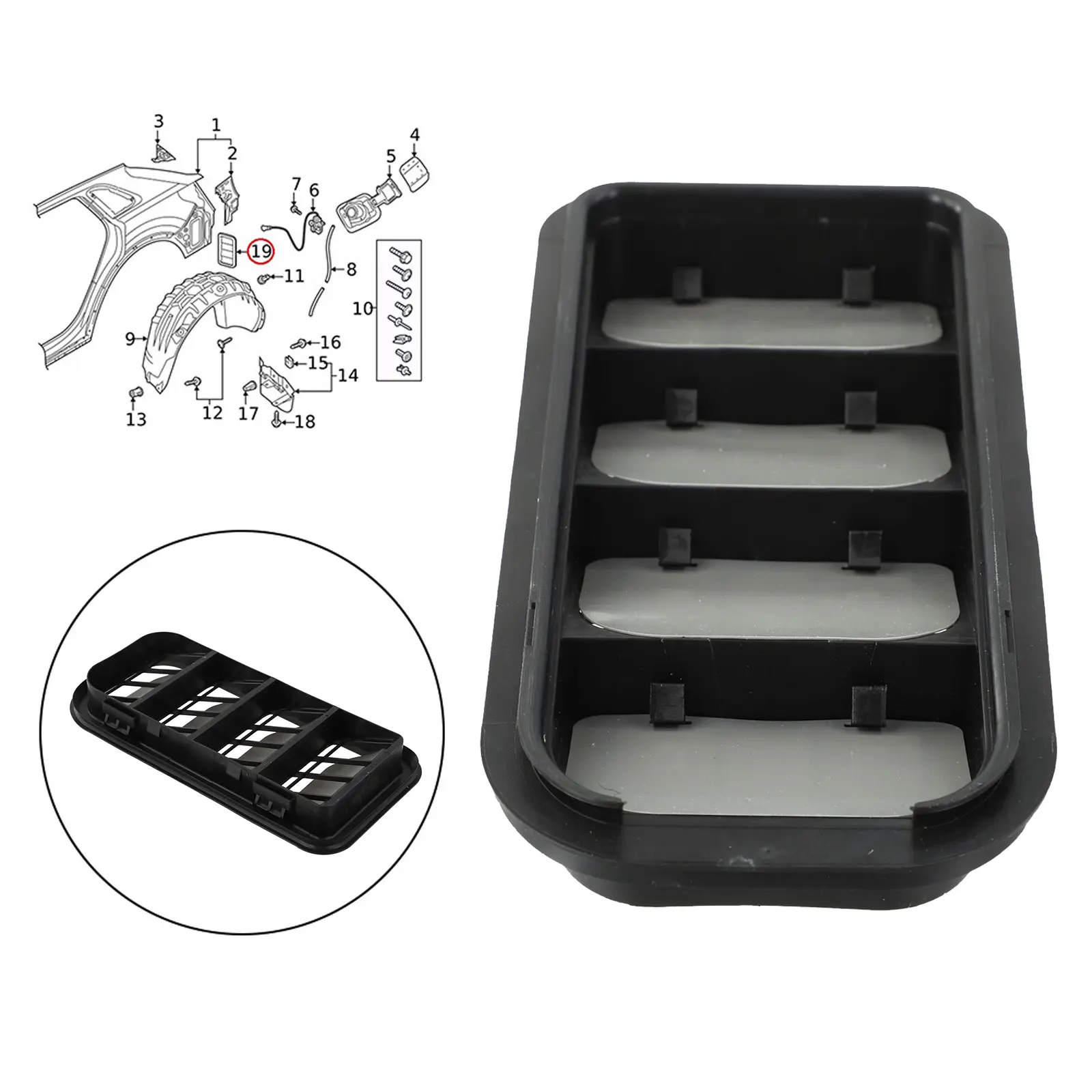 For GOLF MK7 Rear Ventilation Cover Ventilation Grille Replacement Installation Part Accessory Abs Material Automotive Accessory
For GOLF MK7 Rear Ventilation Cover Ventilation Grille Replacement Installation Part Accessory Abs Material Automotive Accessory