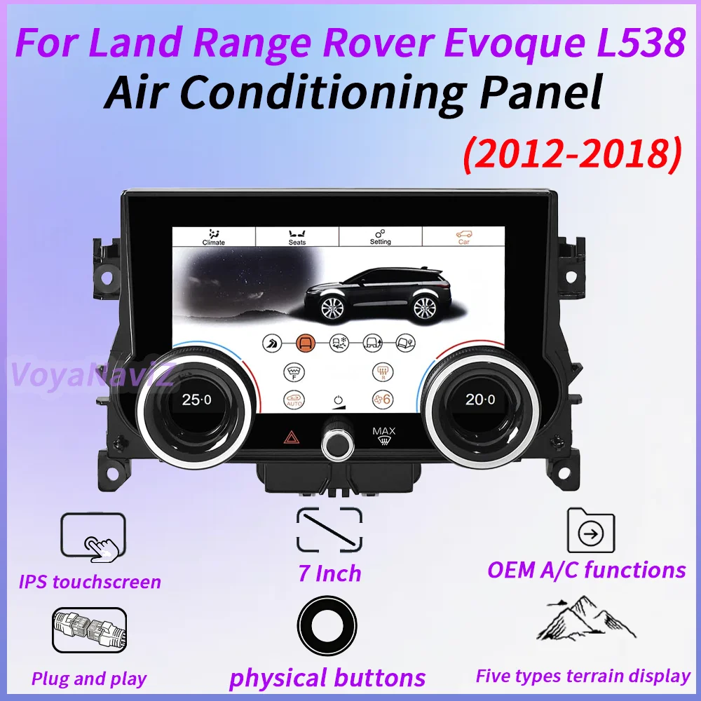 7"AC For Land Range Rover Evoque L538 2012-2018 OEM A/C Functions Seat Heating Plug And Play Supports Both Left And Right Rudder
7"AC For Land Range Rover Evoque L538 2012-2018 OEM A/C Functions Seat Heating Plug And Play Supports Both Left And Right Rudder