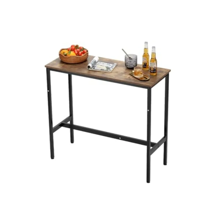 Bar Table, Sturdy Metal Frame High Top Pub Table, Narrow Long Kitchen Dining, Cocktail Counter Bar Height Desk, Easy to Assembl
Bar Table, Sturdy Metal Frame High Top Pub Table, Narrow Long Kitchen Dining, Cocktail Counter Bar Height Desk, Easy to Assembl