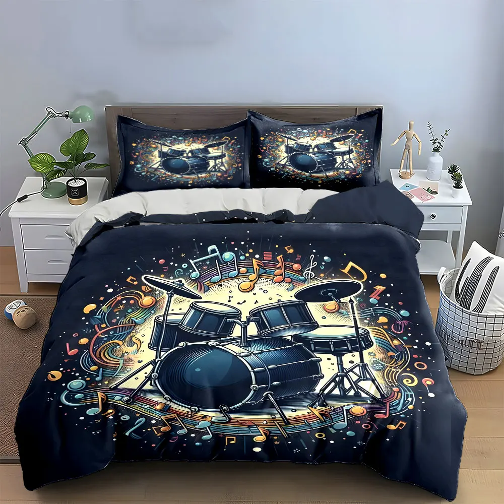 Musical Drum Set Decoration Gifts Multiple sizes kid's and adults' bedroom Exquisite 3PC bedding set, gift
Musical Drum Set Decoration Gifts Multiple sizes kid's and adults' bedroom Exquisite 3PC bedding set, gift