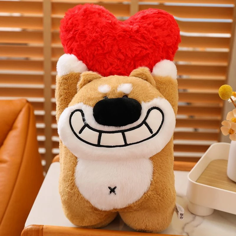 35CM Heart-shaped Courtship Dog Plush Toy Super Cute Large-mouthed Yellow Shiba Inu Doll as a Birthday and Christmas Gift
35CM Heart-shaped Courtship Dog Plush Toy Super Cute Large-mouthed Yellow Shiba Inu Doll as a Birthday and Christmas Gift