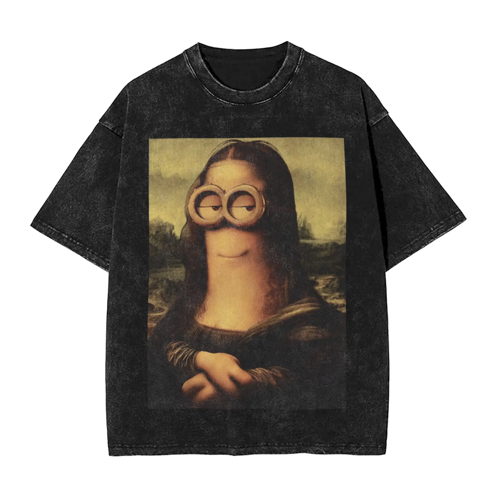 Funny Minions Lisa Meme Washed T Shirt Vintage Harajuku Men Women Loose Tee T-Shirts Cotton
Funny Minions Lisa Meme Washed T Shirt Vintage Harajuku Men Women Loose Tee T-Shirts Cotton