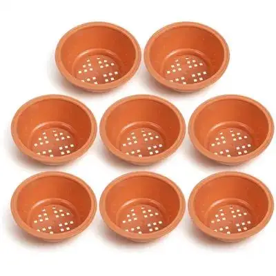 8pcs Plastic Planter Pot Set Garden Flower Planting Lightweight Nursery Pots Drainage Holes Succulent Container Outdoor Indoor
8pcs Plastic Planter Pot Set Garden Flower Planting Lightweight Nursery Pots Drainage Holes Succulent Container Outdoor Indoor