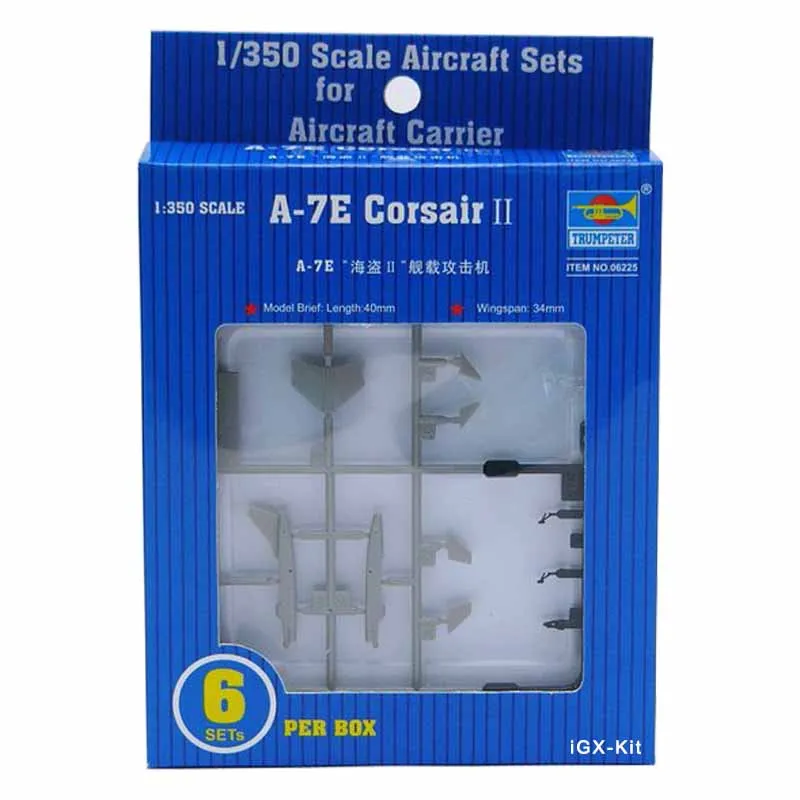 Trumpeter 06225 1:350 US A-7E Corsair II Набор штурмовиков для авианосера Военная игрушка Пластиковая сборка Модель Строительный комплект
Trumpeter 06225 1:350 US A-7E Corsair II Набор штурмовиков для авианосера Военная игрушка Пластиковая сборка Модель Строительный комплект