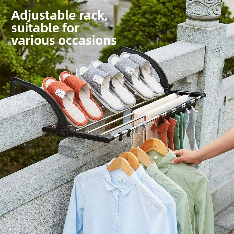 Stainless Steel Window Clothesline Drying Rack Shoe Drying Rack Multi-Purpose Small Space Saving Laundry Aid by Di Huan Tan
Stainless Steel Window Clothesline Drying Rack Shoe Drying Rack Multi-Purpose Small Space Saving Laundry Aid by Di Huan Tan