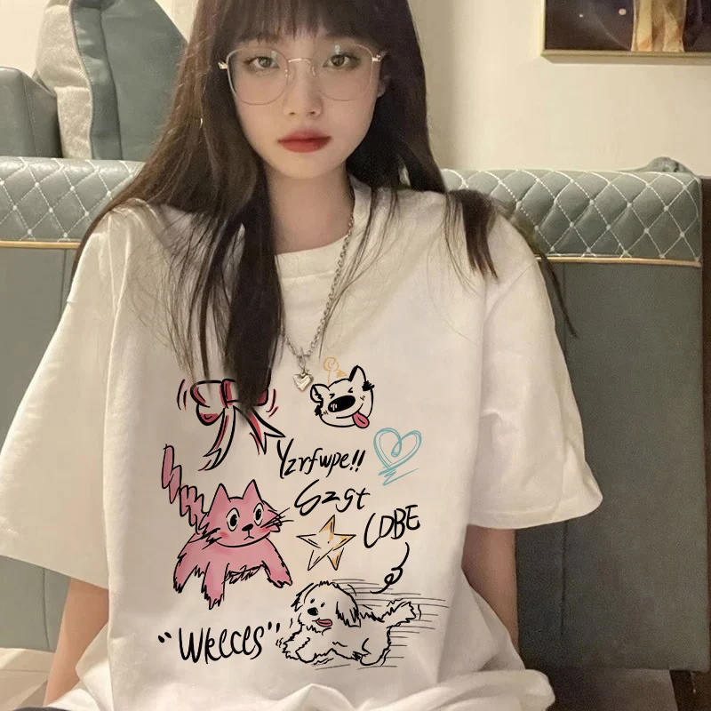 CASUMANL Brand Cartoon Print T-Shirts for Womens Baggy Half Sleeve Fashion Cotton T Shirt Females Vintage 2024 Summer New Top
CASUMANL Brand Cartoon Print T-Shirts for Womens Baggy Half Sleeve Fashion Cotton T Shirt Females Vintage 2024 Summer New Top