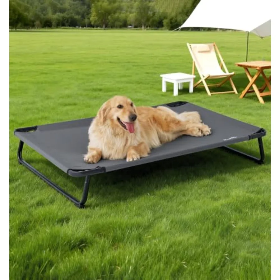Elevated Outdoor Dog Bed for Extral Large Dogs Heavy-Duty Raised Cot with Breathable Cooling Mesh, No-Slip Feet, Chew-Resistant
Elevated Outdoor Dog Bed for Extral Large Dogs Heavy-Duty Raised Cot with Breathable Cooling Mesh, No-Slip Feet, Chew-Resistant