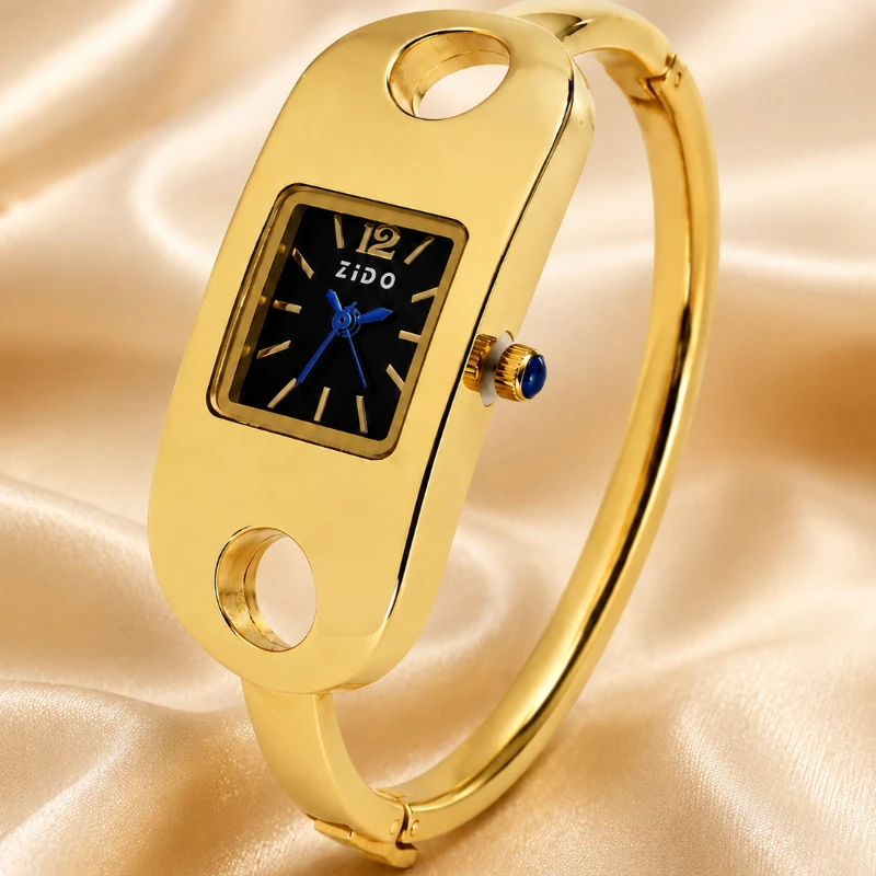 Trendy Minimalist Gold Bangle Watch for Women Square Dial Analog Quartz Ladies Watch Elegant Jewelry Wristwatch Clock Gift Reloj
Trendy Minimalist Gold Bangle Watch for Women Square Dial Analog Quartz Ladies Watch Elegant Jewelry Wristwatch Clock Gift Reloj
