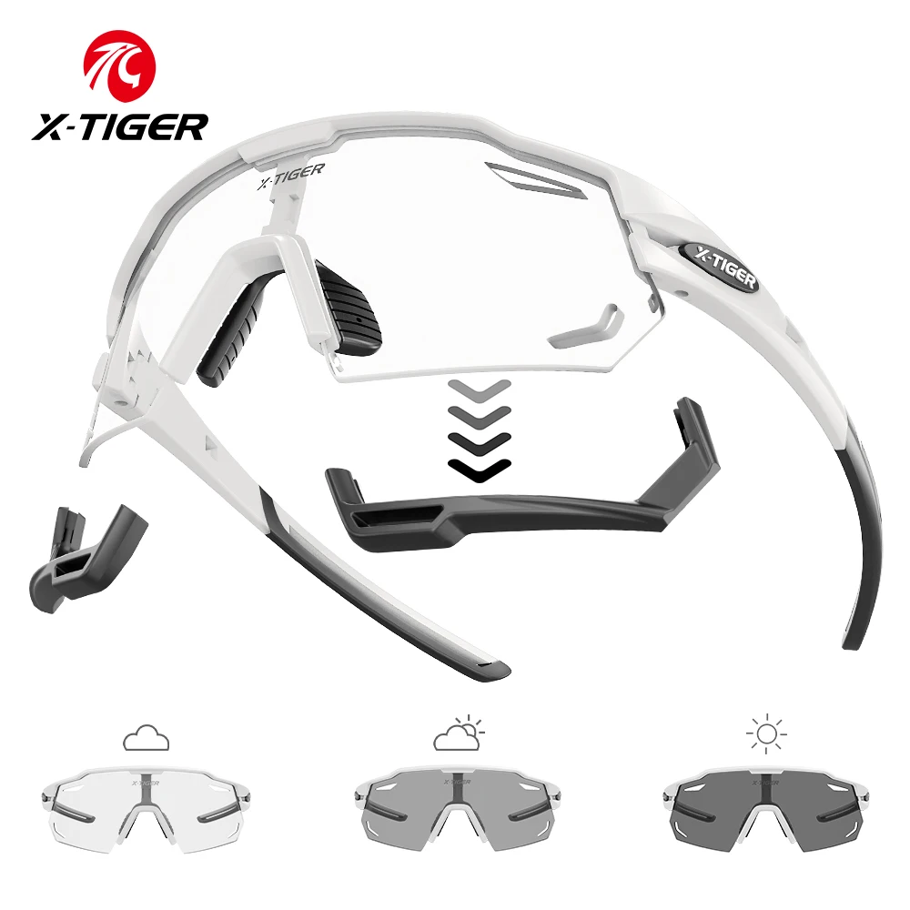 X-TIGER Bicycle Sporty Colour-changing Lenses Photochromic Polarised Glasses Cycling Fishing Sunglasses Road Cycling Equipment 
X-TIGER Bicycle Sporty Colour-changing Lenses Photochromic Polarised Glasses Cycling Fishing Sunglasses Road Cycling Equipment