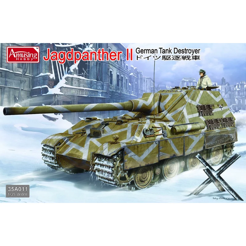 Amusing Hobby 35A011 German Tank Destroyer Jagdpanther II (Plastic model) 1/35 assembly kit
Amusing Hobby 35A011 German Tank Destroyer Jagdpanther II (Plastic model) 1/35 assembly kit