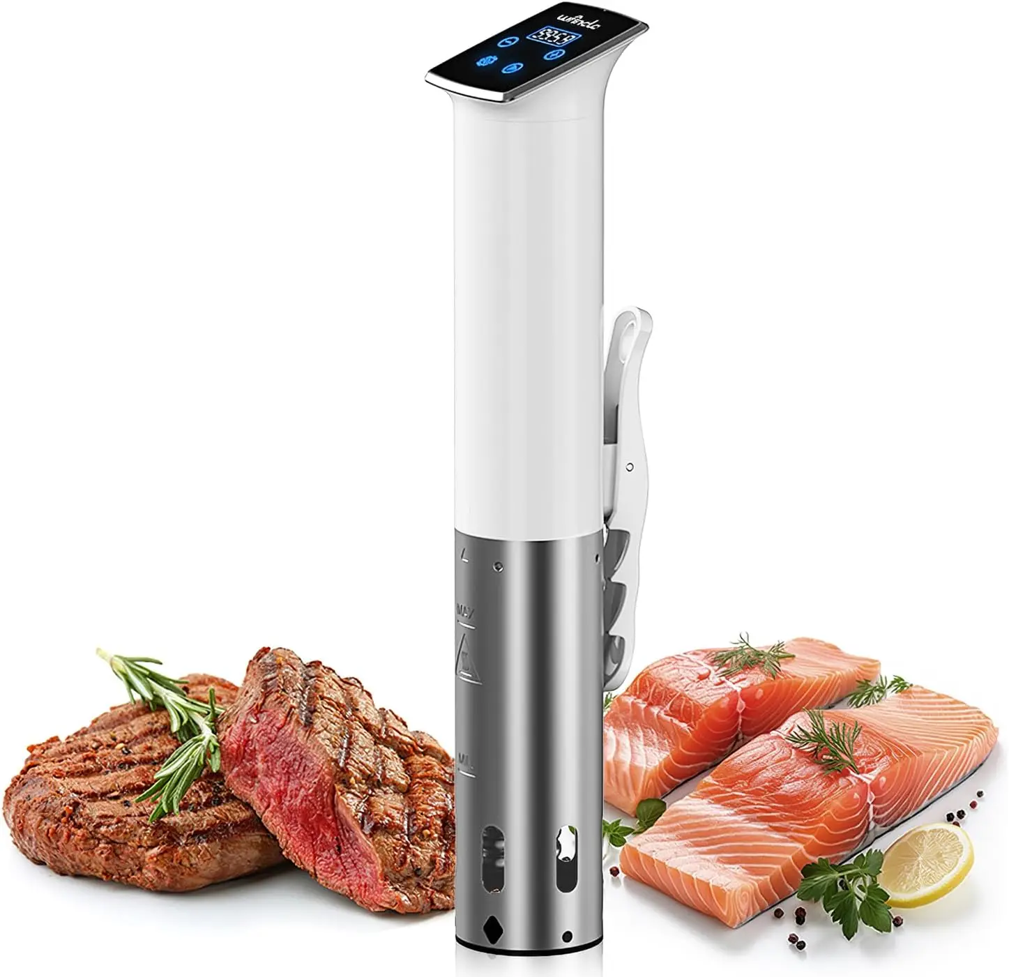 Sous Vide Machines, 1100 Watts Sous-Vide Cooker Immersion Circulator, IPX7 Waterproof, Quiet, Easy to Use for Home Chefs
Sous Vide Machines, 1100 Watts Sous-Vide Cooker Immersion Circulator, IPX7 Waterproof, Quiet, Easy to Use for Home Chefs