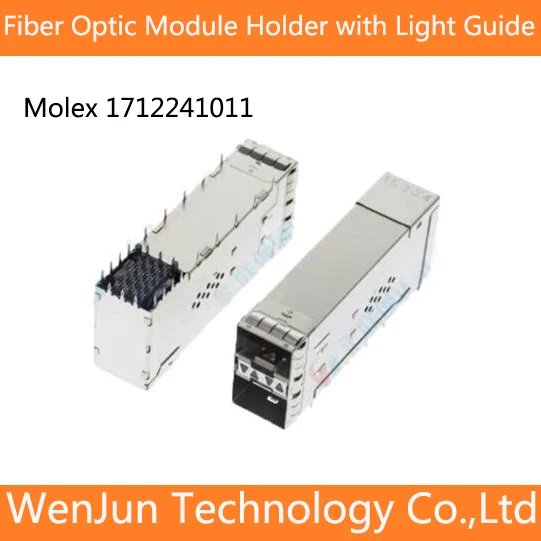 NEW Molex 1712241011 Cage SFP+with light 2X1 crimped internal and external lights Fiber optic module holder with light guide
NEW Molex 1712241011 Cage SFP+with light 2X1 crimped internal and external lights Fiber optic module holder with light guide