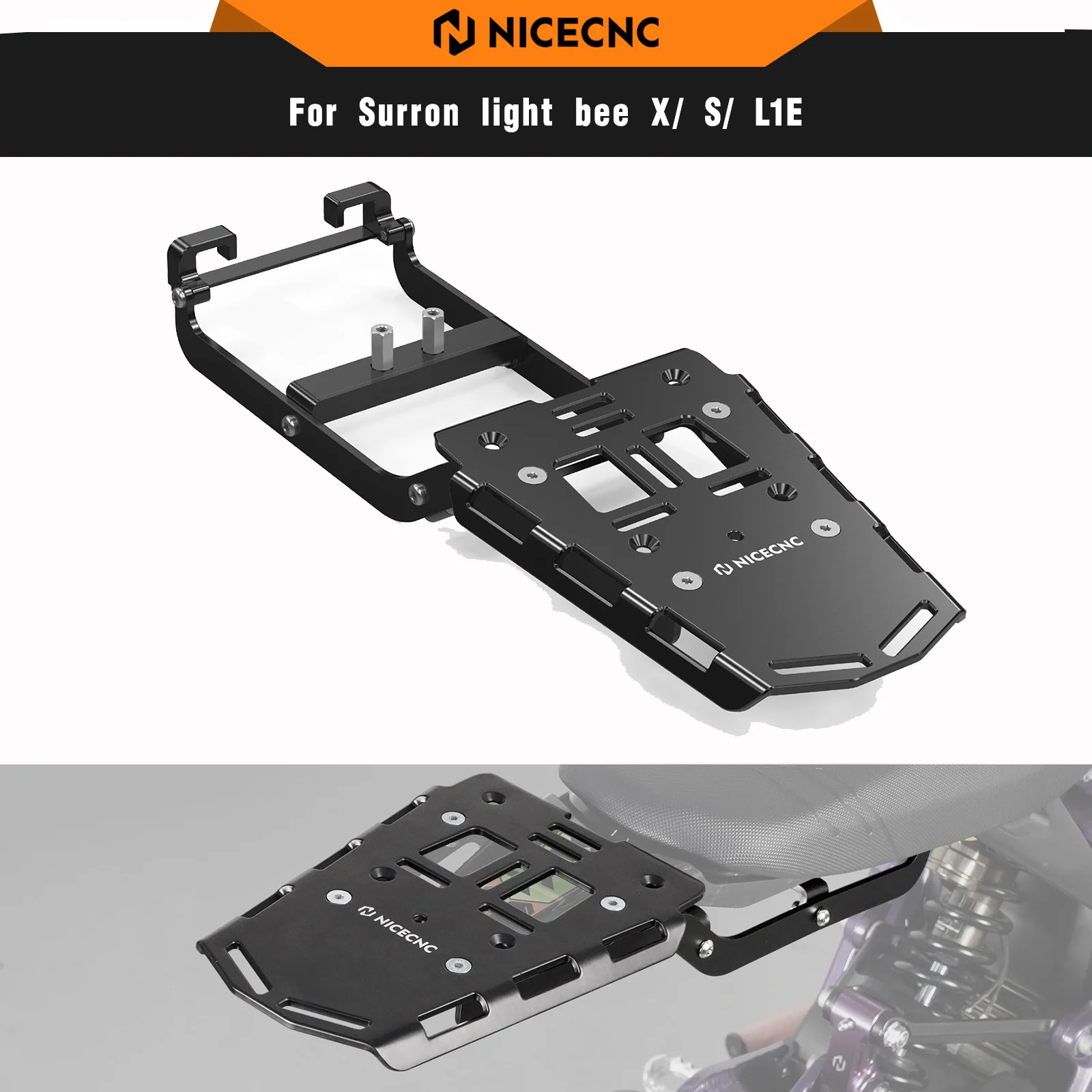 NICECNC Rear Luggage Rack Kit For Surron light bee X light bee S L1E Segway X160 Segway X260 Sur-ron Bike Parts Top Case Bracket
NICECNC Rear Luggage Rack Kit For Surron light bee X light bee S L1E Segway X160 Segway X260 Sur-ron Bike Parts Top Case Bracket