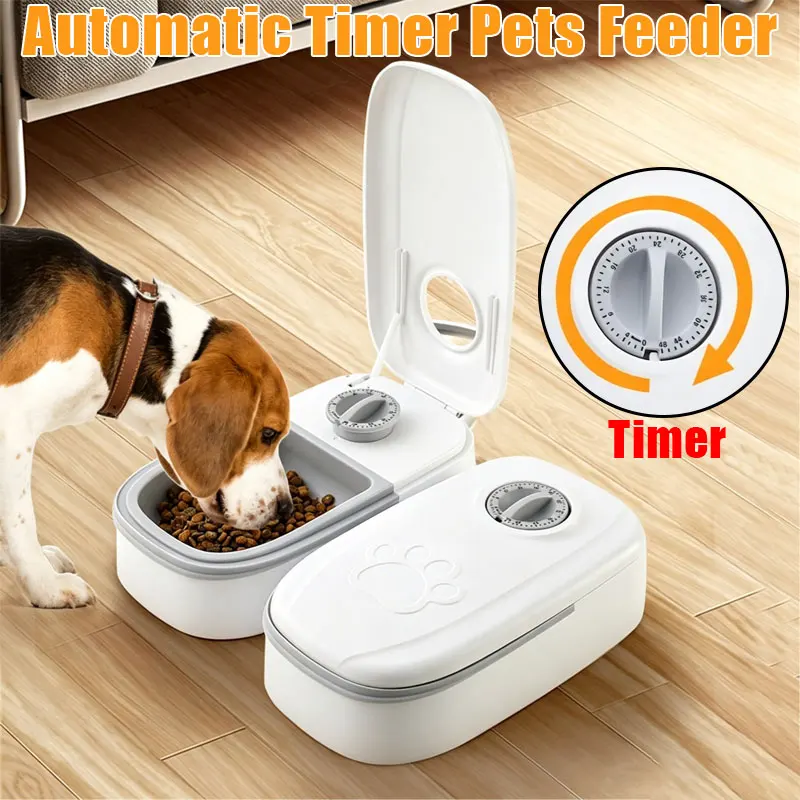 Timed Automatic Pet Feeder Timed Quantification Dogs Cats Food Dispenser for Dry Wet Feeding Detachable Washable Pets Food Bowl
Timed Automatic Pet Feeder Timed Quantification Dogs Cats Food Dispenser for Dry Wet Feeding Detachable Washable Pets Food Bowl