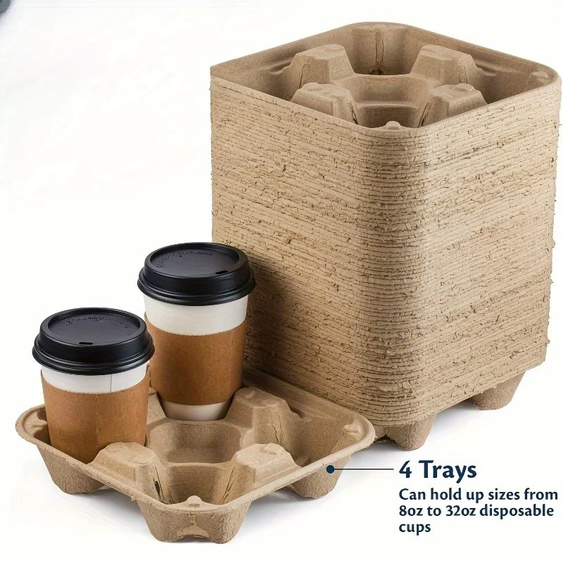 Set of 20 Coffee Grounds Coasters | Stackable Tea and Coffee Coaster Tray | 4-Cup Holder | Suitable for Hot and Cold Beverages
Set of 20 Coffee Grounds Coasters | Stackable Tea and Coffee Coaster Tray | 4-Cup Holder | Suitable for Hot and Cold Beverages