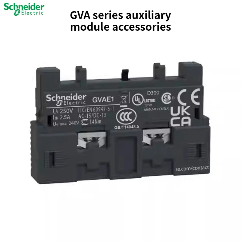 Schneider Electric GVAE1/11/20 GVAN11/20 GVAD1010/0110/1001/0101 Auxiliary Module Accessories
Schneider Electric GVAE1/11/20 GVAN11/20 GVAD1010/0110/1001/0101 Auxiliary Module Accessories