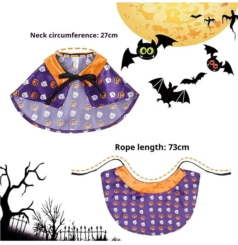 Halloween Pet Cloak Accessories Pumpkin Funny Dog Clothes Cat Cloak Pet Dress Up Supplies
Halloween Pet Cloak Accessories Pumpkin Funny Dog Clothes Cat Cloak Pet Dress Up Supplies