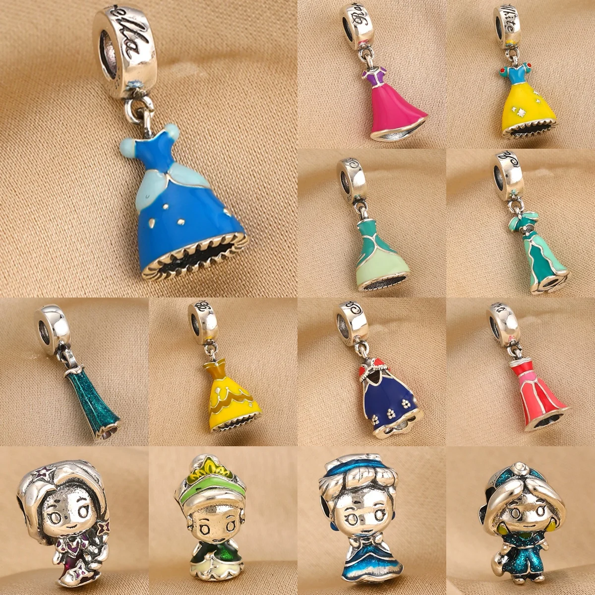 925 silver princess series charm Castle Dress pendant beaded fit original bracelet for women's birthday party gift
925 silver princess series charm Castle Dress pendant beaded fit original bracelet for women's birthday party gift