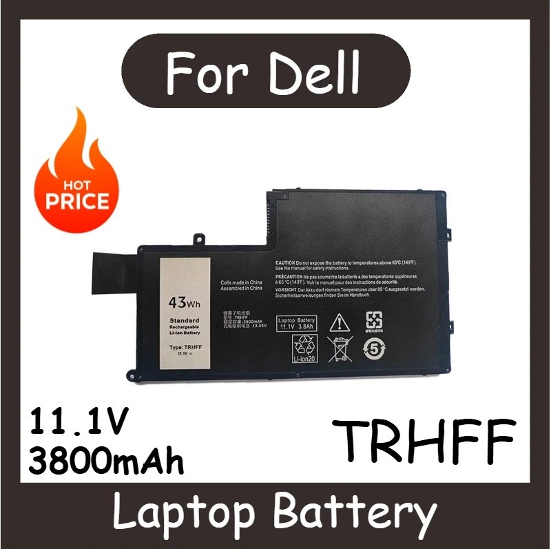 11,1 В 3800 мАч TRHFF Аккумулятор для ноутбука Dell Inspiron 14 5447 5445 5442 5457 15 5547 5548 5557 5542 Latitude 3550 3450 P39F P49
11,1 В 3800 мАч TRHFF Аккумулятор для ноутбука Dell Inspiron 14 5447 5445 5442 5457 15 5547 5548 5557 5542 Latitude 3550 3450 P39F P49