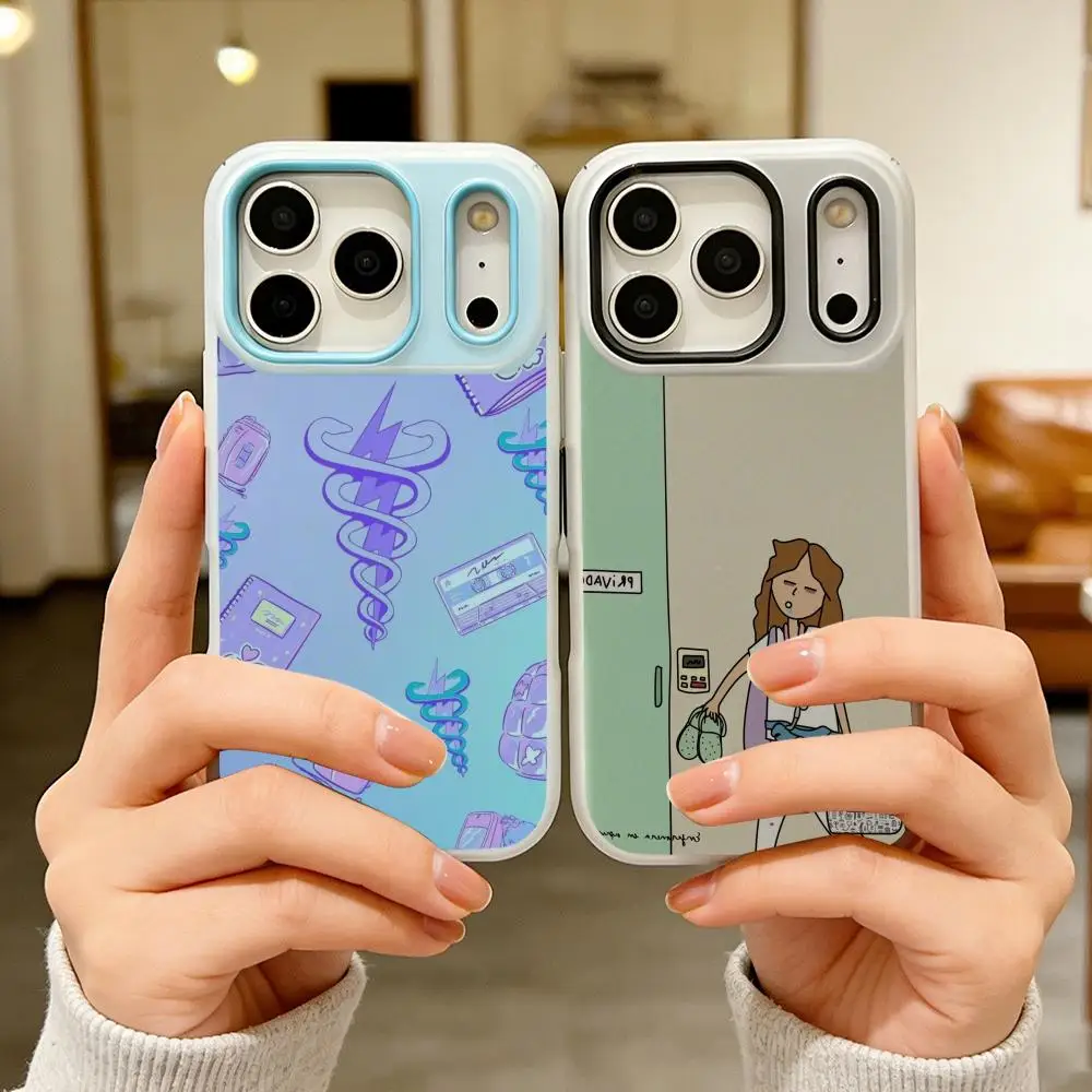 Cartoon Medicine Doctor Nurse Phone Case Colorful 2‑in‑1 Jelly Matte Clear Full Protection Case For iPhone 11‑17 Series
Cartoon Medicine Doctor Nurse Phone Case Colorful 2‑in‑1 Jelly Matte Clear Full Protection Case For iPhone 11‑17 Series