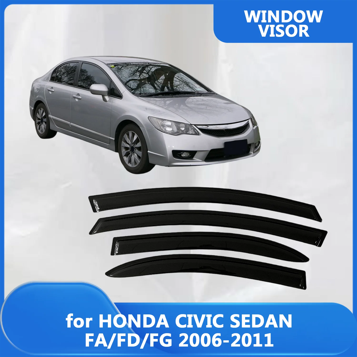 Ветровики (дефлекторы окон) для HONDA CIVIC SEDAN FA/FD/FG 2006-2011 годов выпуска, защита от дождя и ветра
Ветровики (дефлекторы окон) для HONDA CIVIC SEDAN FA/FD/FG 2006-2011 годов выпуска, защита от дождя и ветра