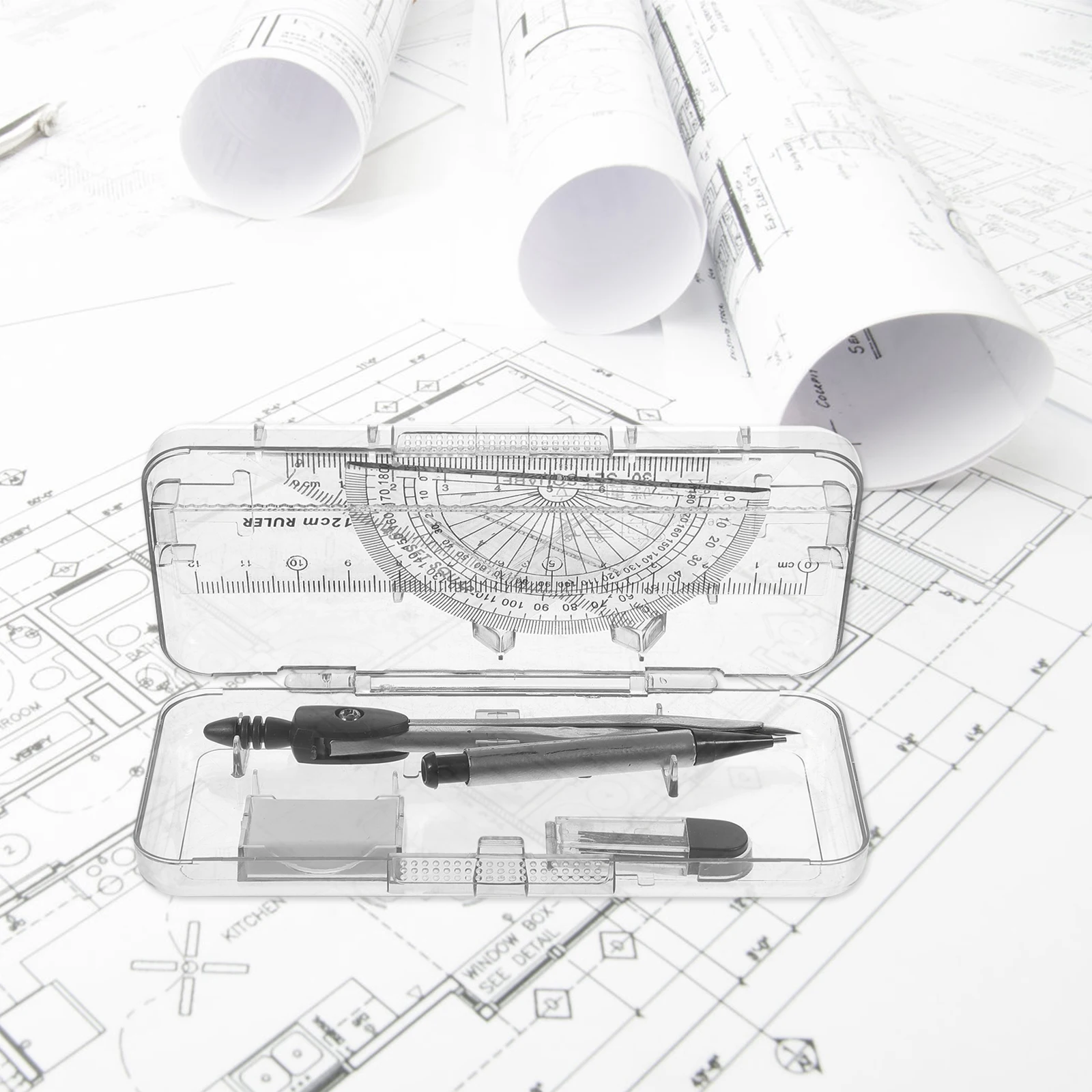 Compasses Set Ruler Student Drafting Tools Math Drawing Metal Ergonomic Design School Supplies
Compasses Set Ruler Student Drafting Tools Math Drawing Metal Ergonomic Design School Supplies