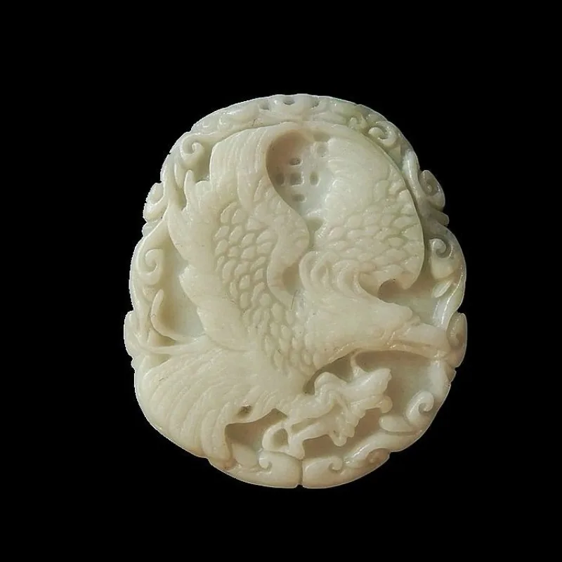 Natural Lantian Jade Handmade Carving Eagle Pendant Boutique Jewelry Men's Women White Fish Pendant
Natural Lantian Jade Handmade Carving Eagle Pendant Boutique Jewelry Men's Women White Fish Pendant