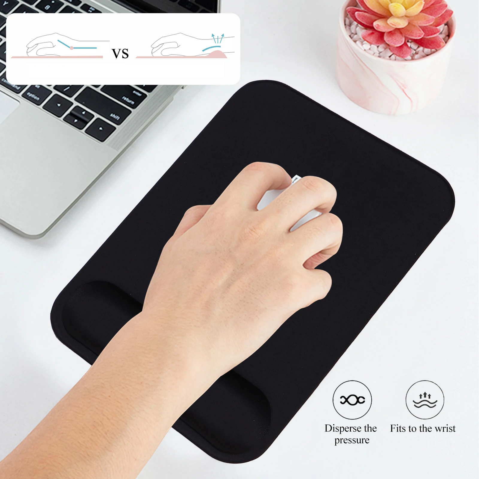 2pcs Mouse Pad Wrist Rest Ergonomic Hand Cushion Non-Slip Comfort Gaming Office Long Use Soft Support For Gamers Workers Kids
2pcs Mouse Pad Wrist Rest Ergonomic Hand Cushion Non-Slip Comfort Gaming Office Long Use Soft Support For Gamers Workers Kids