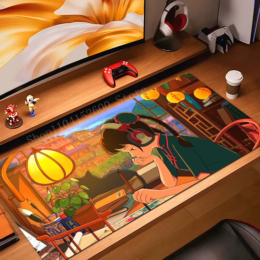 Anime Lofi Girl Painting Mousepad Mouse Mat Desk Mat With Pad Gaming Accessories Prime Gaming XXL Keyboard Pad
Anime Lofi Girl Painting Mousepad Mouse Mat Desk Mat With Pad Gaming Accessories Prime Gaming XXL Keyboard Pad