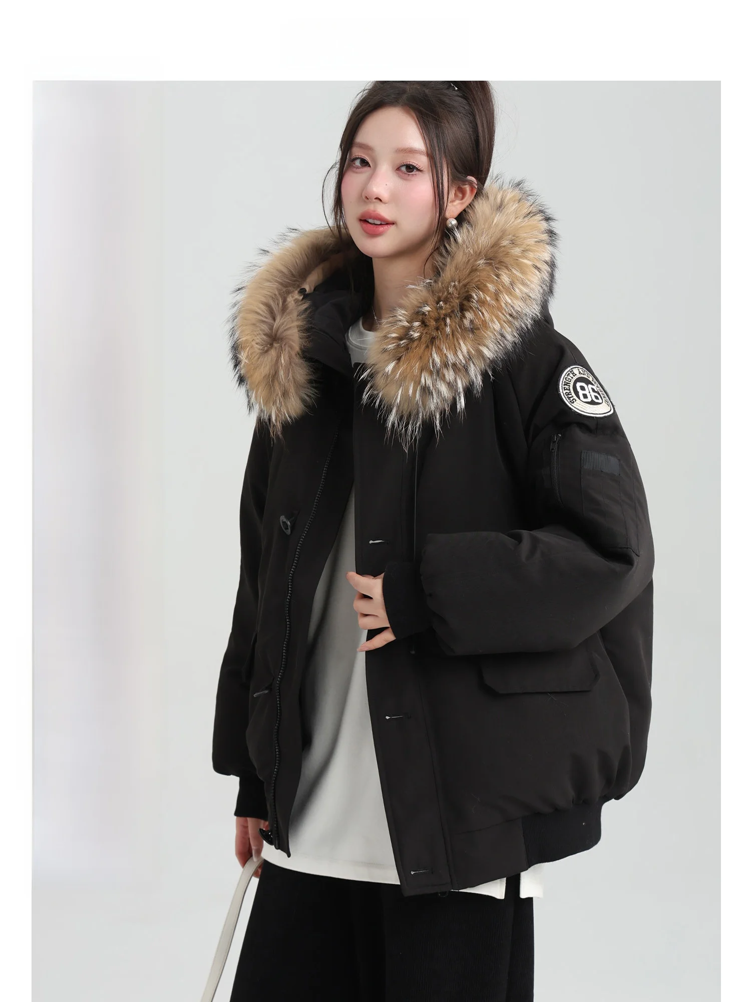 Женская зимняя парка Youziqi с капюшоном, теплая, ветрозащитная, с меховым воротником, модная верхняя одежда
Женская зимняя парка Youziqi с капюшоном, теплая, ветрозащитная, с меховым воротником, модная верхняя одежда