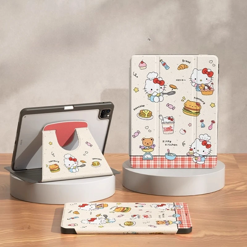 Милый чехол Hello Kitty для iPad Funda iPad A16 Pro 4 5, защитный чехол Mini 6 7, 10-го 11-го поколения, вращающийся чехол для планшета с слотом для ручки
Милый чехол Hello Kitty для iPad Funda iPad A16 Pro 4 5, защитный чехол Mini 6 7, 10-го 11-го поколения, вращающийся чехол для планшета с слотом для ручки