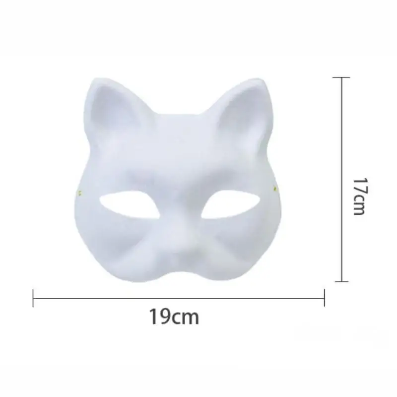 White Pulp Cat Mask 3Pcs DIY Kit for Therians Cosplay Masquerade Party Crafting Unpainted Fun Masks
White Pulp Cat Mask 3Pcs DIY Kit for Therians Cosplay Masquerade Party Crafting Unpainted Fun Masks