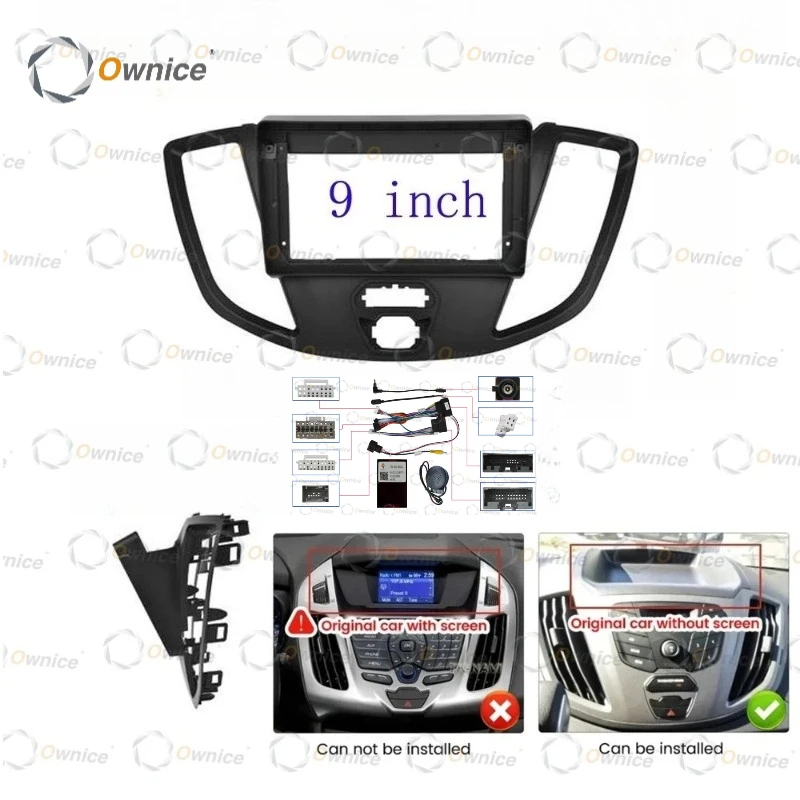 Ownice 9" Car Radio Fascia For ford transit 2014 - 2021 Car Radio Panel Player Audio Frame Dashboard Mount Kit Quadlock Cambus
Ownice 9" Car Radio Fascia For ford transit 2014 - 2021 Car Radio Panel Player Audio Frame Dashboard Mount Kit Quadlock Cambus