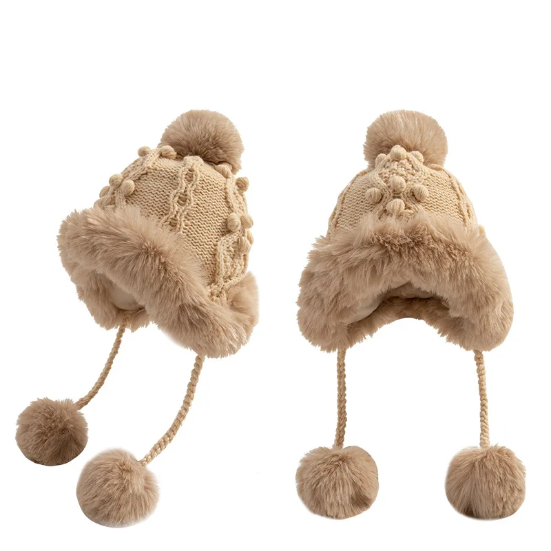 Fashion 2-8 years Children Cap Winter Padded Warm Cute Hairball Caps Boys Girls Baby Windproof Ear Protection Knitted Hat Warm
Fashion 2-8 years Children Cap Winter Padded Warm Cute Hairball Caps Boys Girls Baby Windproof Ear Protection Knitted Hat Warm