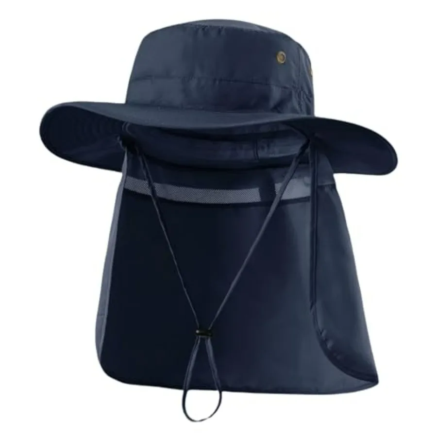 Home Prefer UPF50 Mens Sun Hat with Neck Flap Quick Dry UV Protection Cap Womens Wide Brim Fishing Hat Neck Flap Beach Garden
Home Prefer UPF50 Mens Sun Hat with Neck Flap Quick Dry UV Protection Cap Womens Wide Brim Fishing Hat Neck Flap Beach Garden