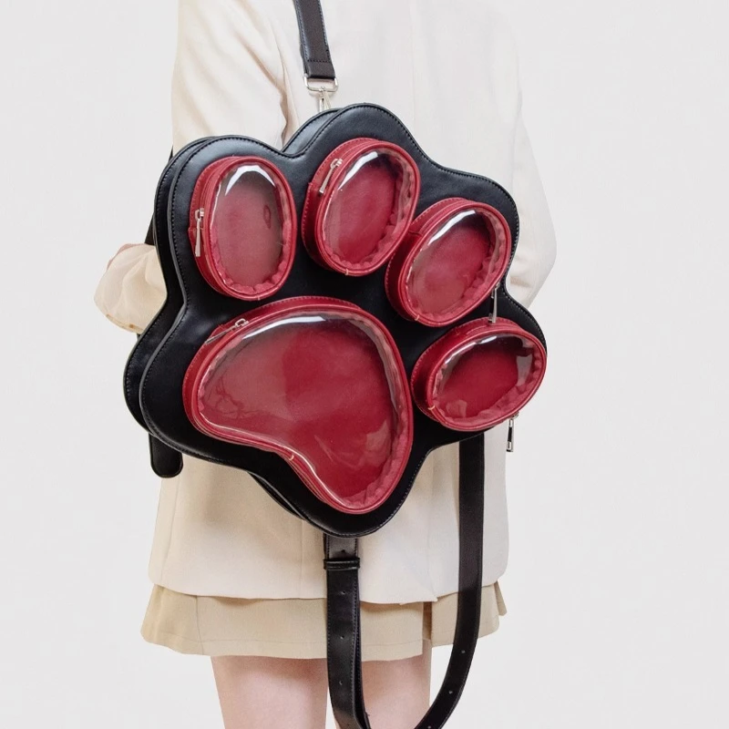 Patchwork Kawaii Sweet Cat Paw Backpacks Women Transparent Fashion Ita Bag Y2k Aesthetic All Match Plaid Shoulder Crossbody Bags
Patchwork Kawaii Sweet Cat Paw Backpacks Women Transparent Fashion Ita Bag Y2k Aesthetic All Match Plaid Shoulder Crossbody Bags