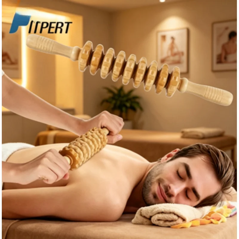 Manual Wood Fascia Massage Roller Trigger Point Massager Anti-Cellulite Sore Muscle Recovery Home Gym Tool
Manual Wood Fascia Massage Roller Trigger Point Massager Anti-Cellulite Sore Muscle Recovery Home Gym Tool