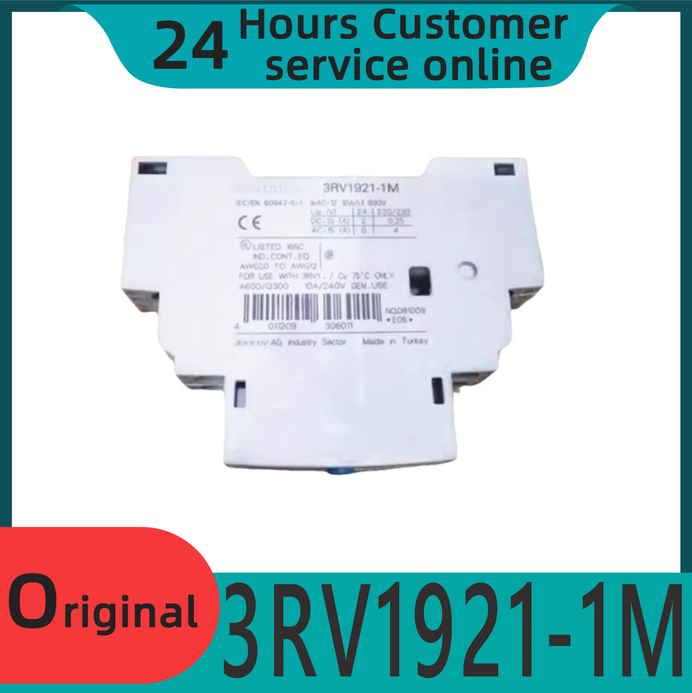 Новый оригинальный автоматический выключатель 3RV1921-1M, аксессуар, переключатель сигнала
Новый оригинальный автоматический выключатель 3RV1921-1M, аксессуар, переключатель сигнала