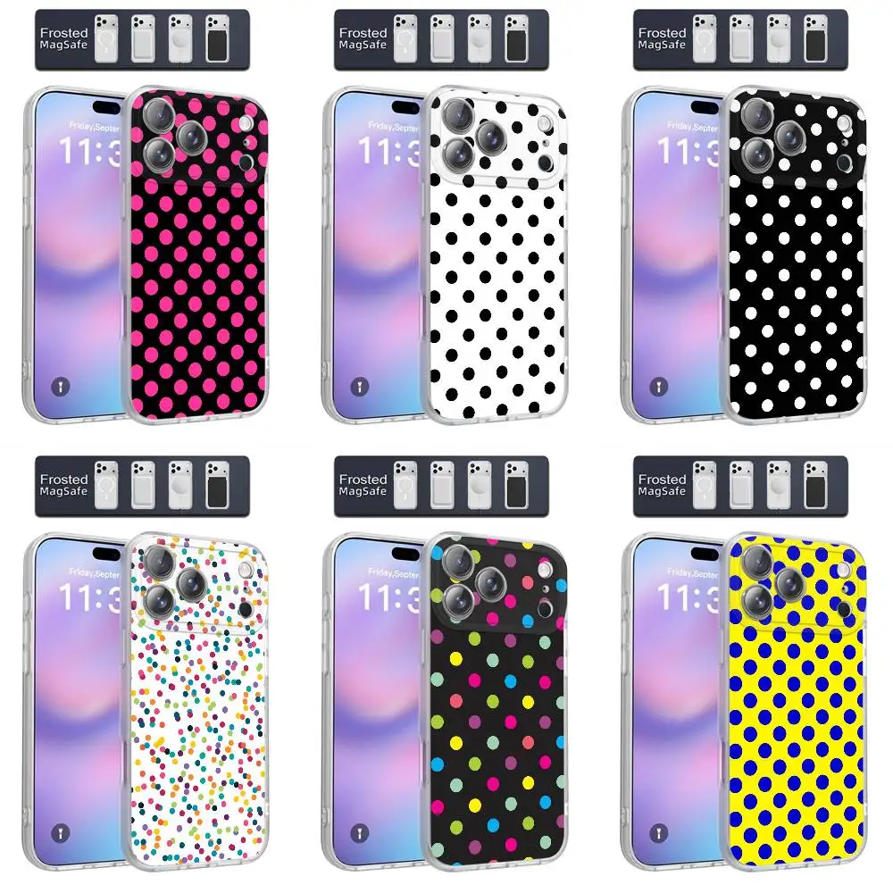 Polka Dot Colorful Pattern Phone Case For iPhone 17,16,15,14,13,12,11,Pro,Max,Plus,E,Air,Mini Magnetic Magsafe Frosted Clear
Polka Dot Colorful Pattern Phone Case For iPhone 17,16,15,14,13,12,11,Pro,Max,Plus,E,Air,Mini Magnetic Magsafe Frosted Clear